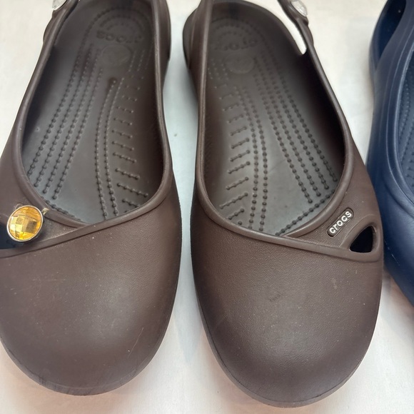 Set of three women’s croc flats size 10 - Picture 6 of 15